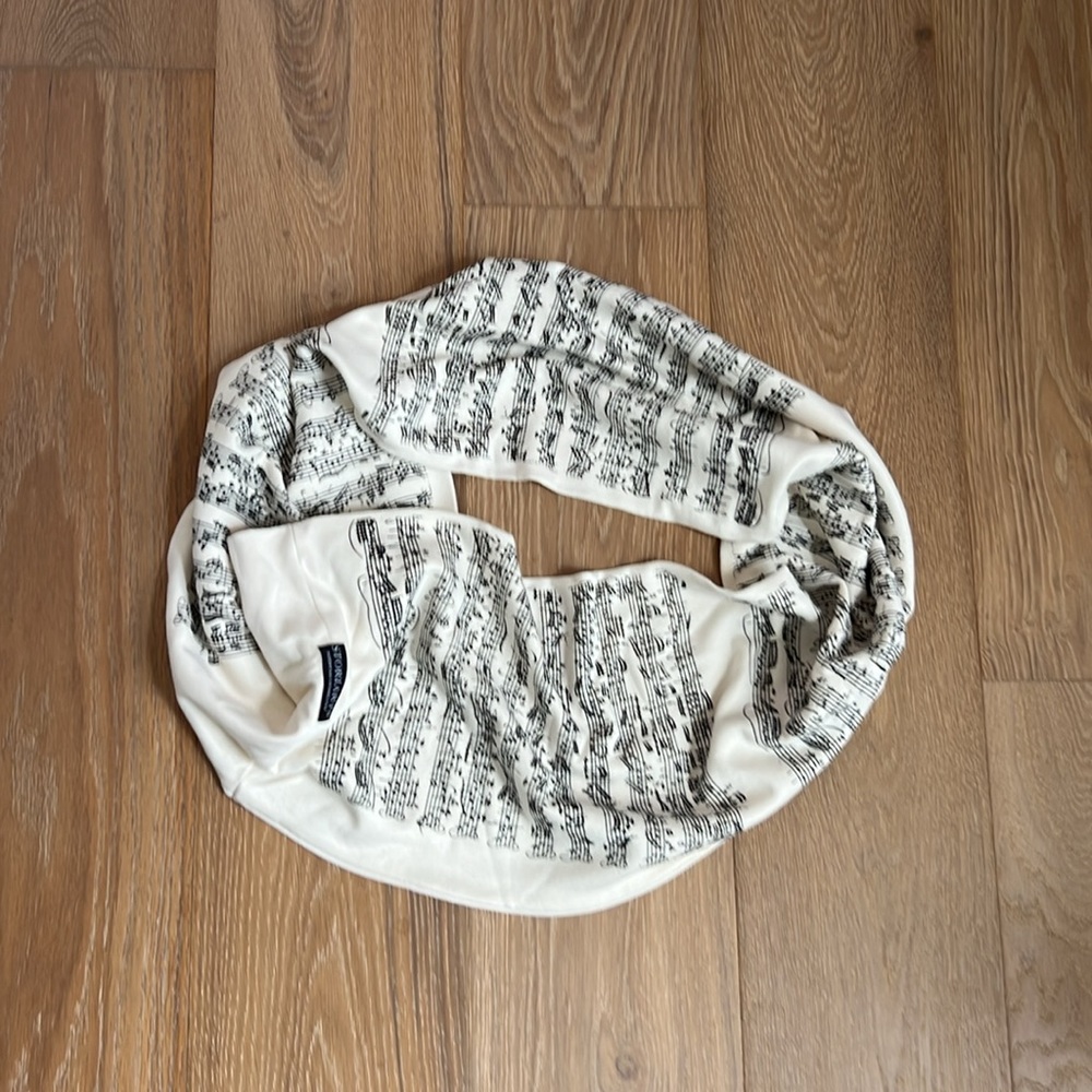Storiarts Rare Musical Sheet Music Infinity Scarf